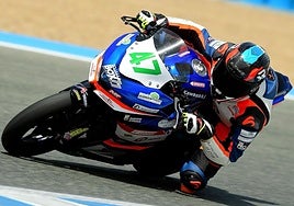 Sergio Verdugo en el circuito de Jerez