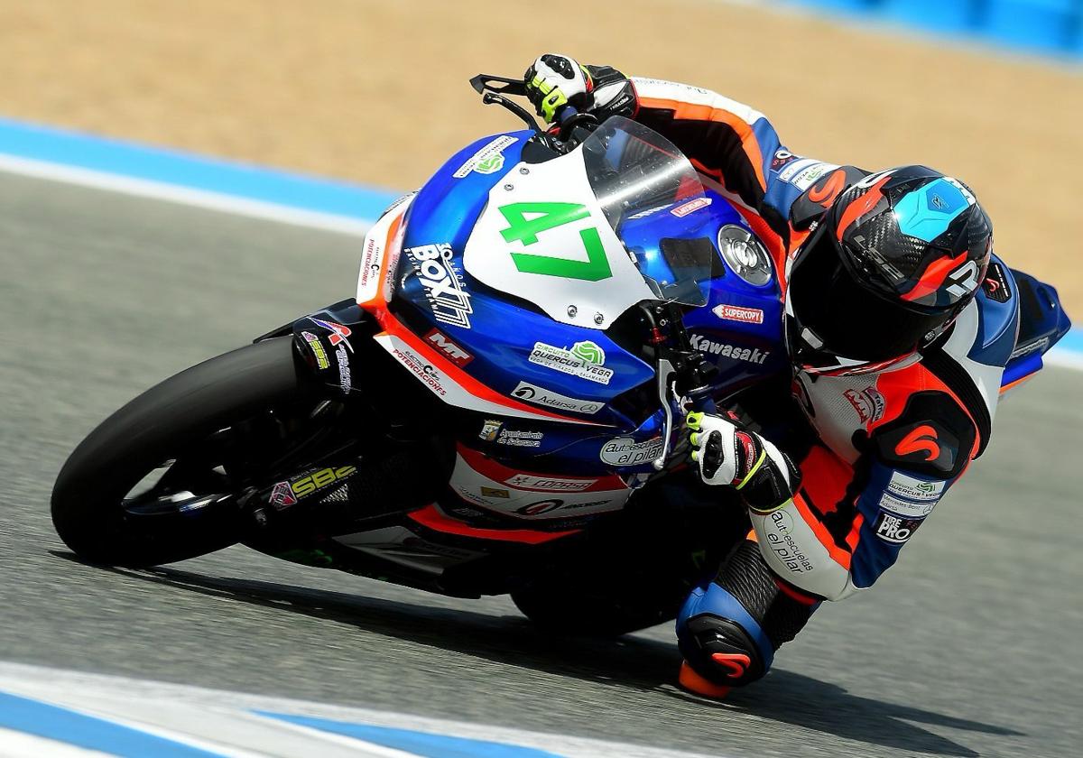 Sergio Verdugo en el circuito de Jerez