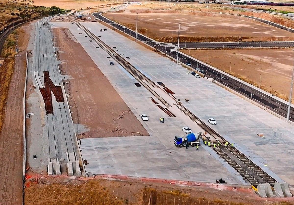 Obras en el Puerto Seco.
