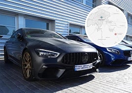 Vehículos intervenidos en la operación.