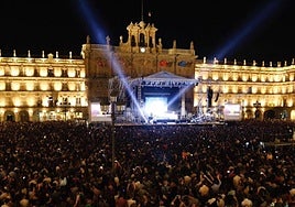 Concierto en la Plaza Mayor en una imagen de archivo