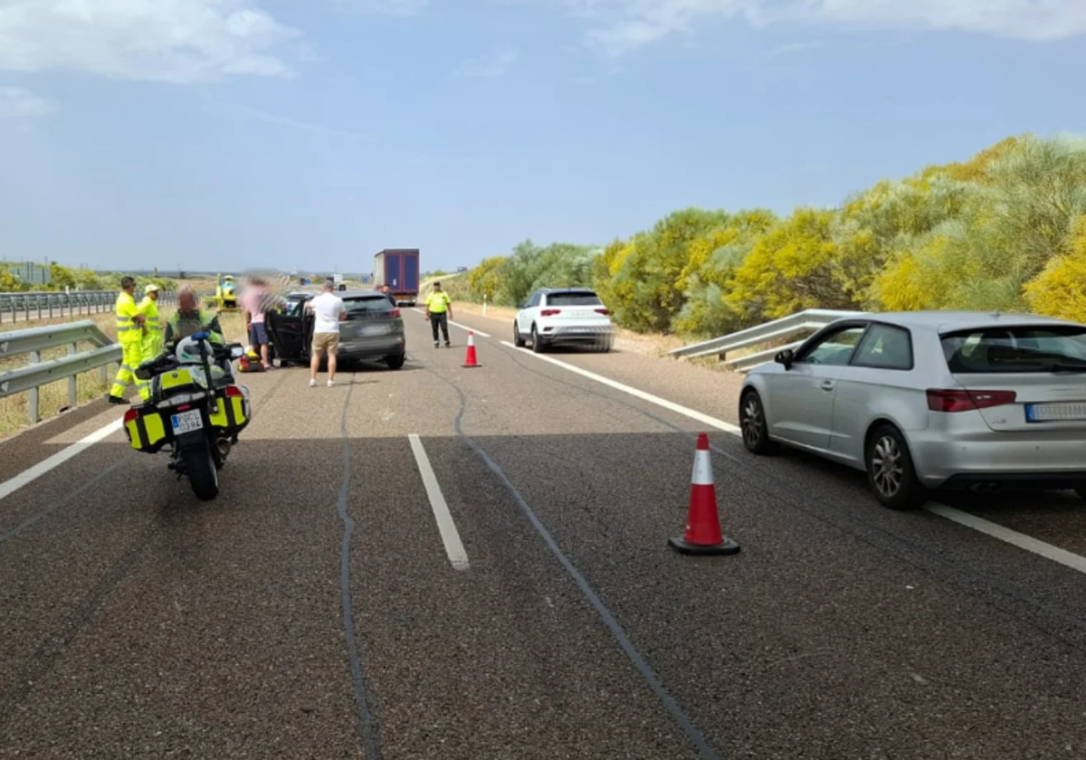 Accidente en la A-62.