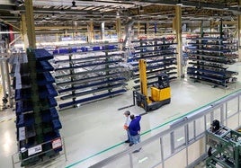 Interior de la fábrica de elementos combustibles de ENUSA en Juzbado.