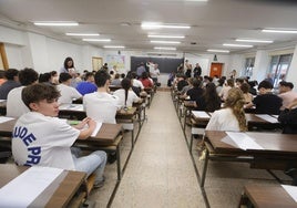 Imagen de archivo de un aula de la USAL.