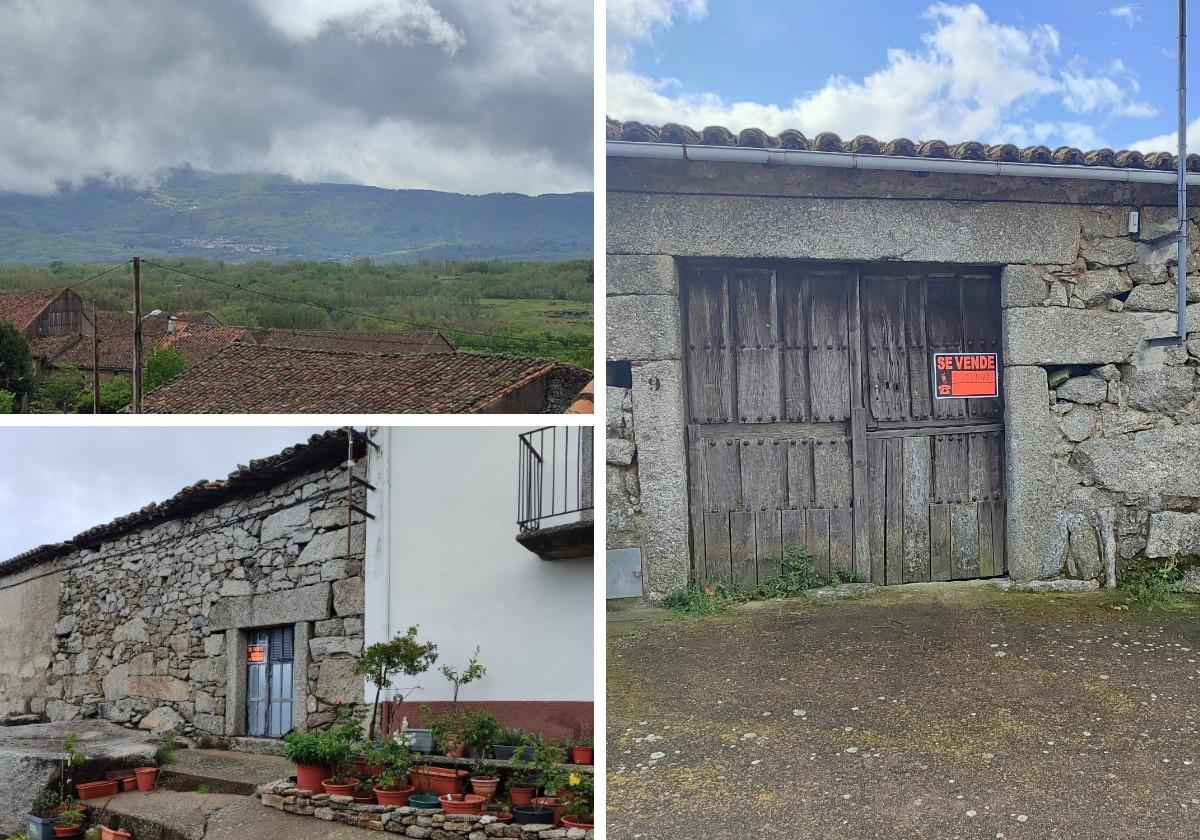 La cuadra sobre una piedra en un pueblo de Salamanca que se vende como refugio rústico