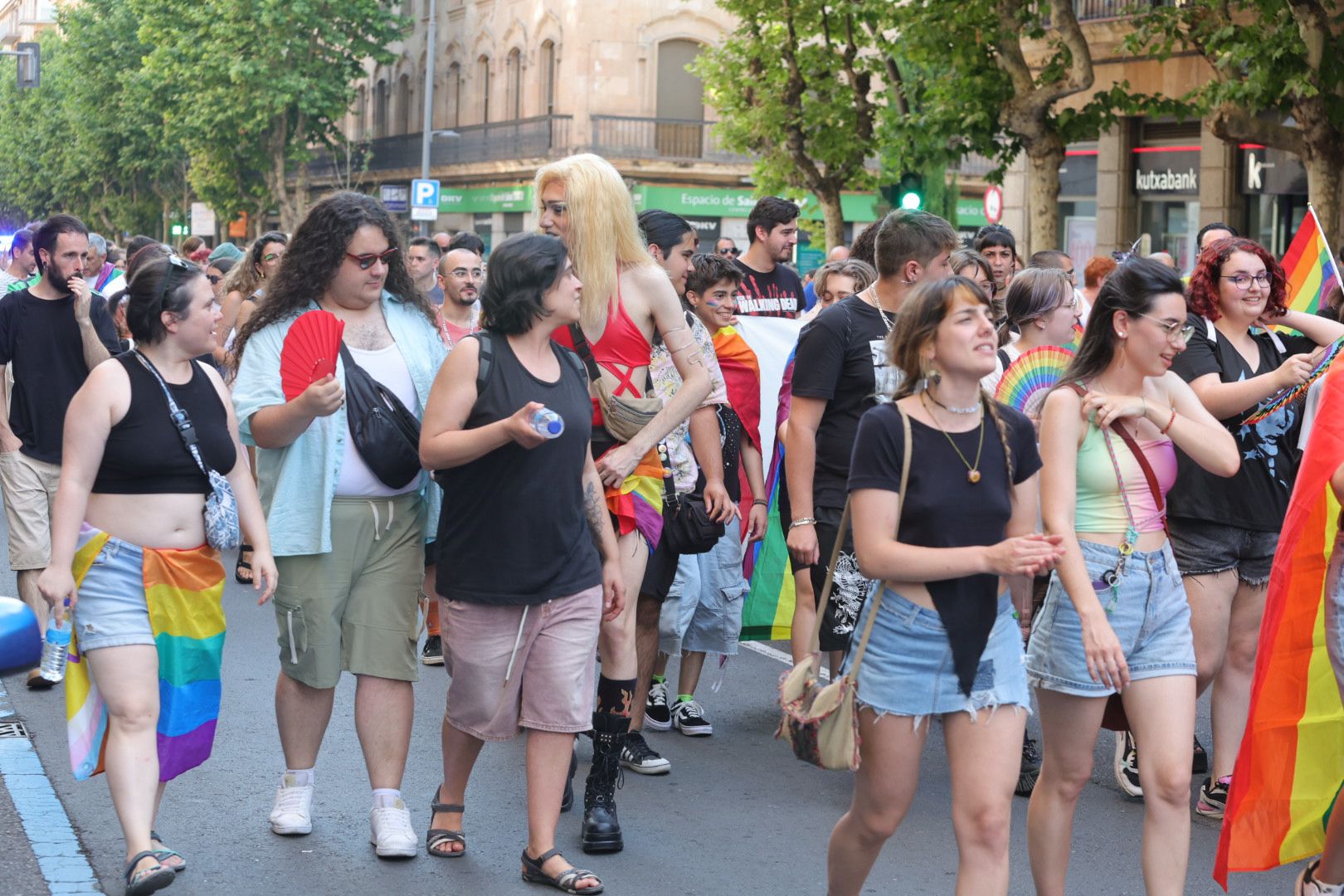 Salamanca marcha por los derechos LGTB+ en una manifestación cargada de reivindicación