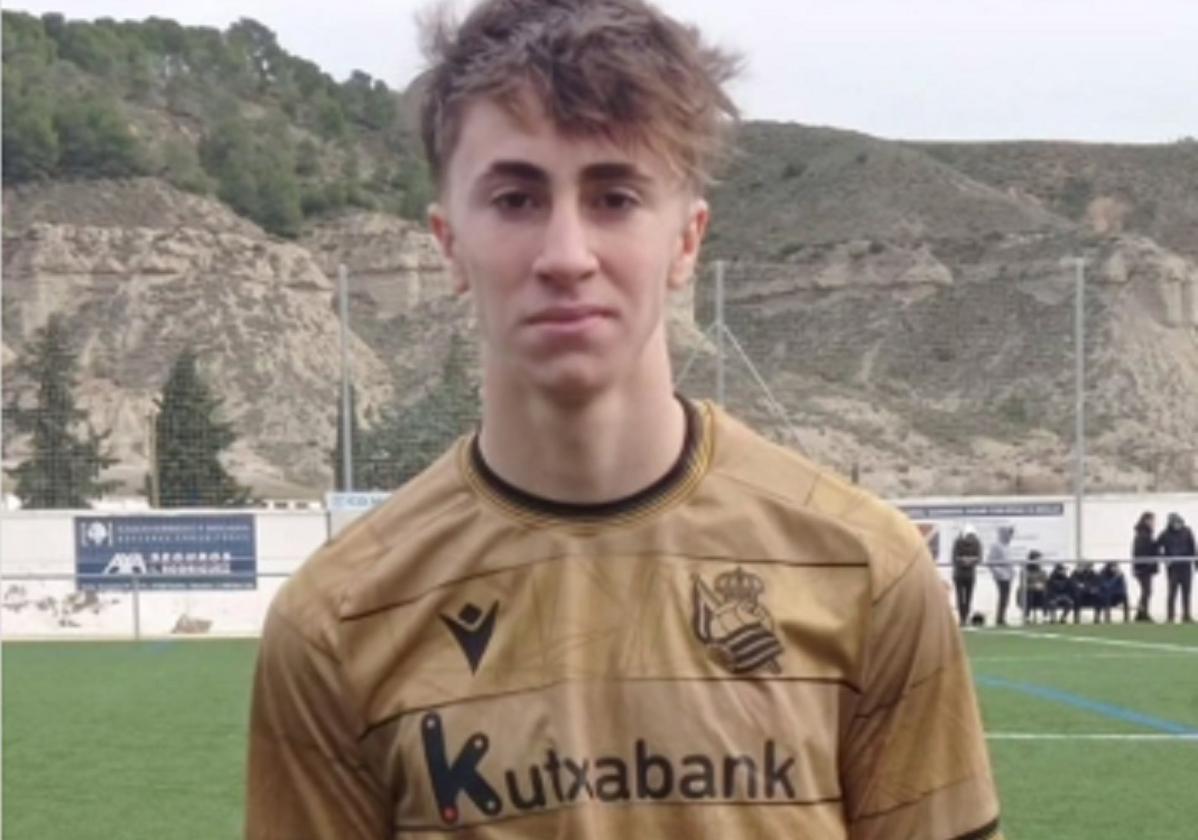 Rodrigo García 'Fati', durante un torneo con la Real Sociedad.