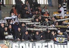 Seguidores del Salamanca CF UDS durante un partido.