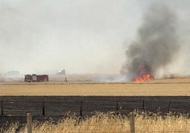 Incendio de Malpartida declarado este pasado lunes en Salamanca.
