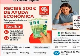 La publicación falsa en Facebook