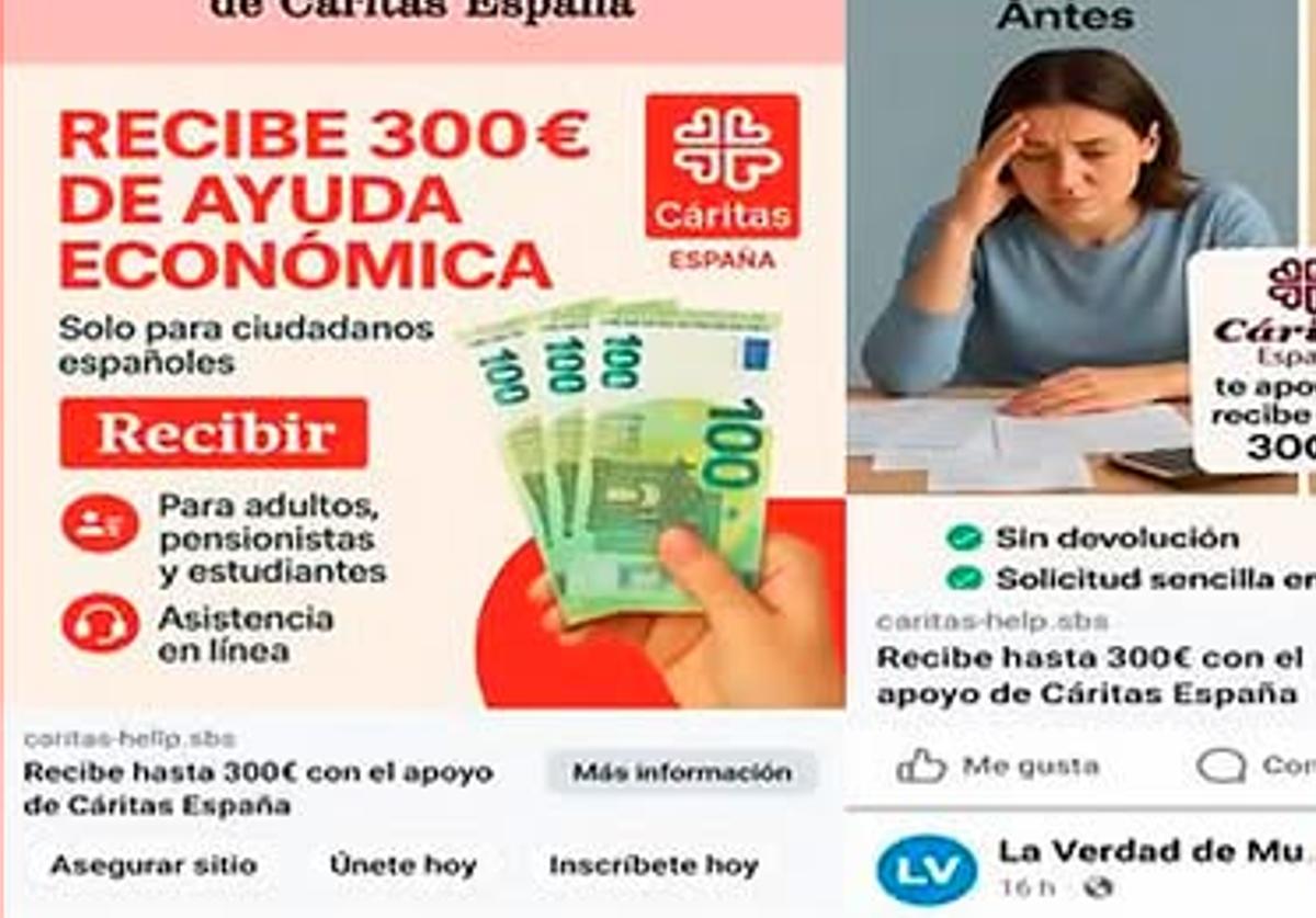 La publicación falsa en Facebook