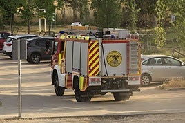 Bomberos en una imagen de archivo
