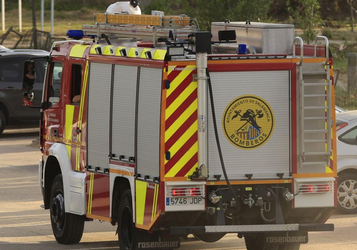 Bomberos en una imagen de archivo