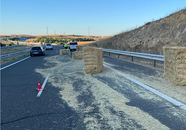 Imagen del accidente en la A-66.