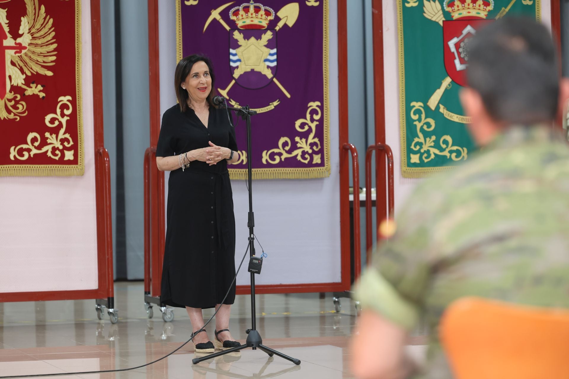 La visita de la ministra de Defensa al REI 11 de Ingenieros de Salamanca, en imágenes