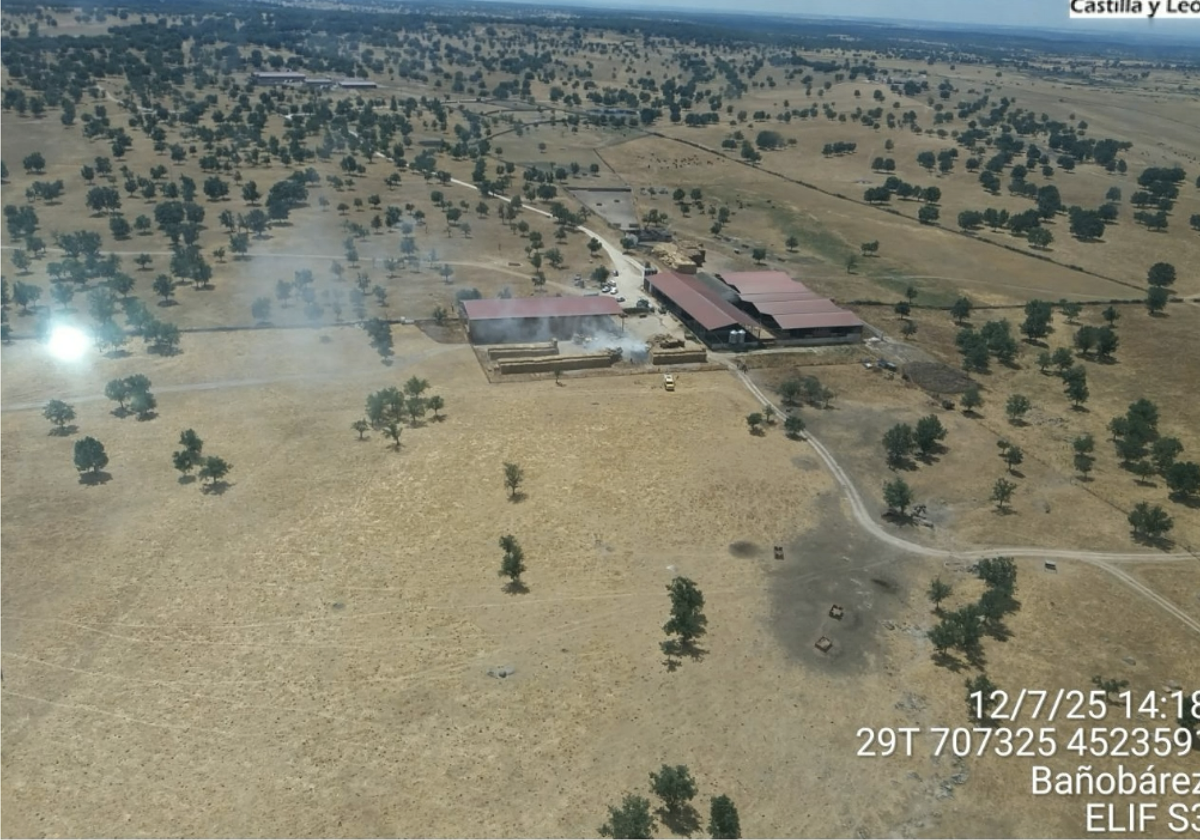 El incendio en Hernandinos
