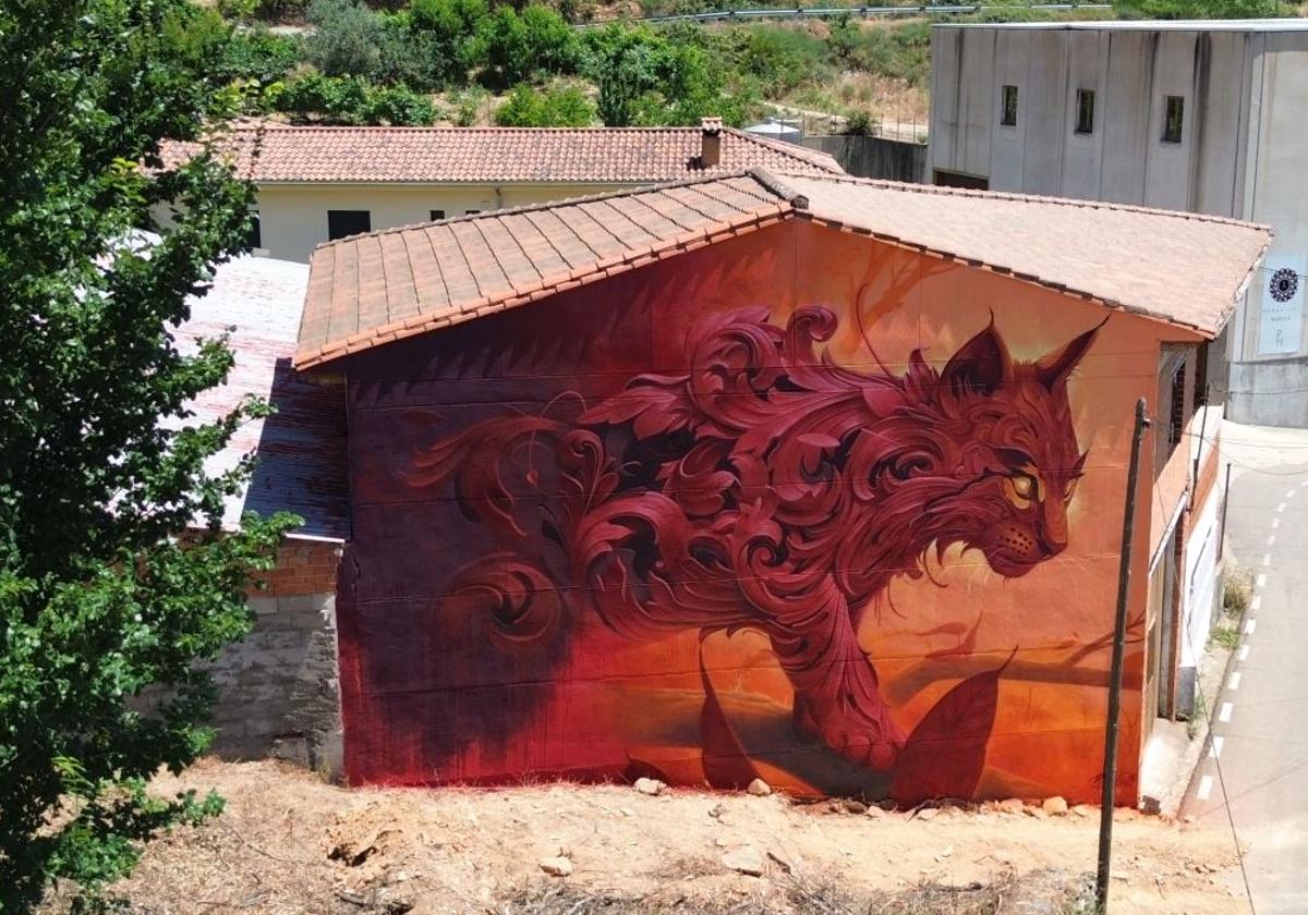 Mural realizado por Tirso Paz (Bublegum) en Garcibuey.