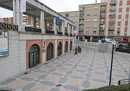 Plaza del Museo del Comercio y justo detrás el parque donde se registró el incidente.