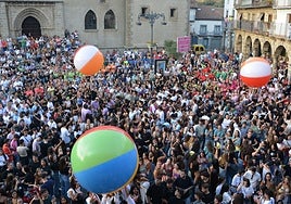 Pregón y chupinazo de las fiestas de Béjar de 2024.