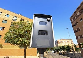 Imagen de archivo de un radar en el barrio de Los Alcaldes, en Salamanca.