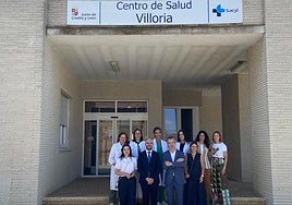Visita al centro de salud de Villoria