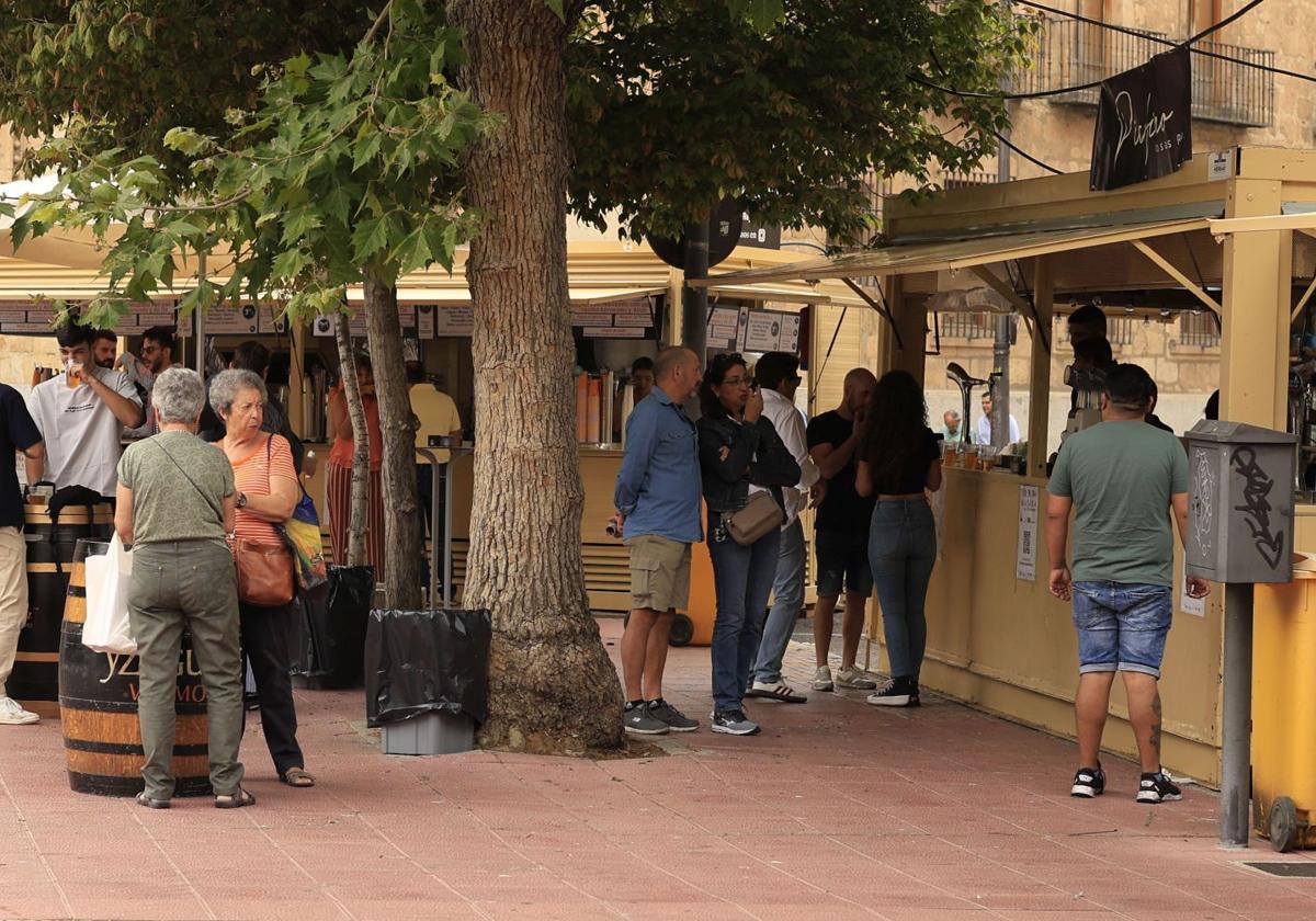 Fería de Día en la Plaza de los Bandos, en Salamanca.