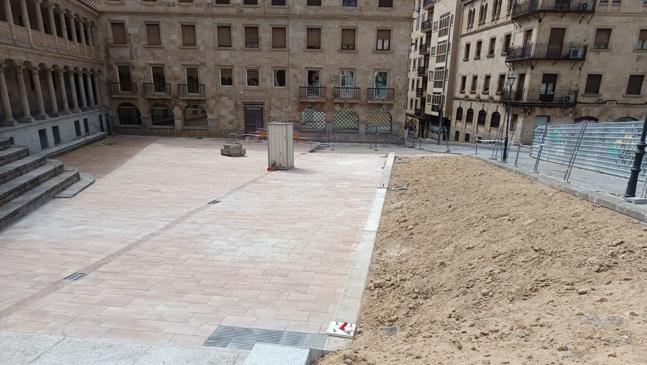 Imagen después - La plaza de la Salamanca clásica que bajará su temperatura con suelo de estreno y un jardín