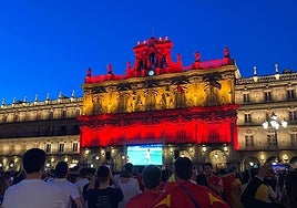 La Plaza Mayor en la final de la Eurocopa masculina de 2024