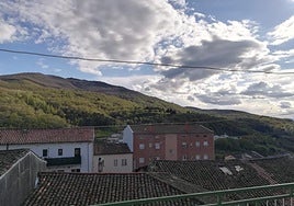 Vistas desde la terraza de la casa a la venta en Béjar.
