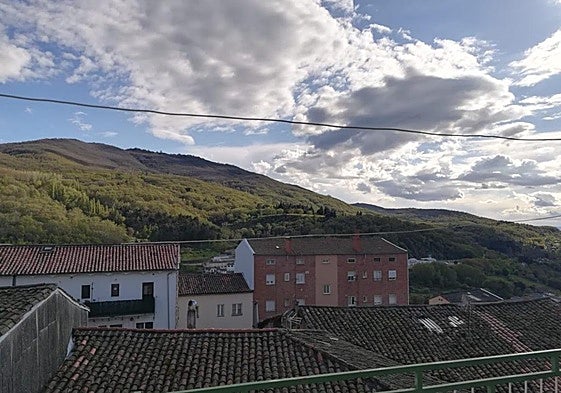 Vistas desde la terraza de la casa a la venta en Béjar.