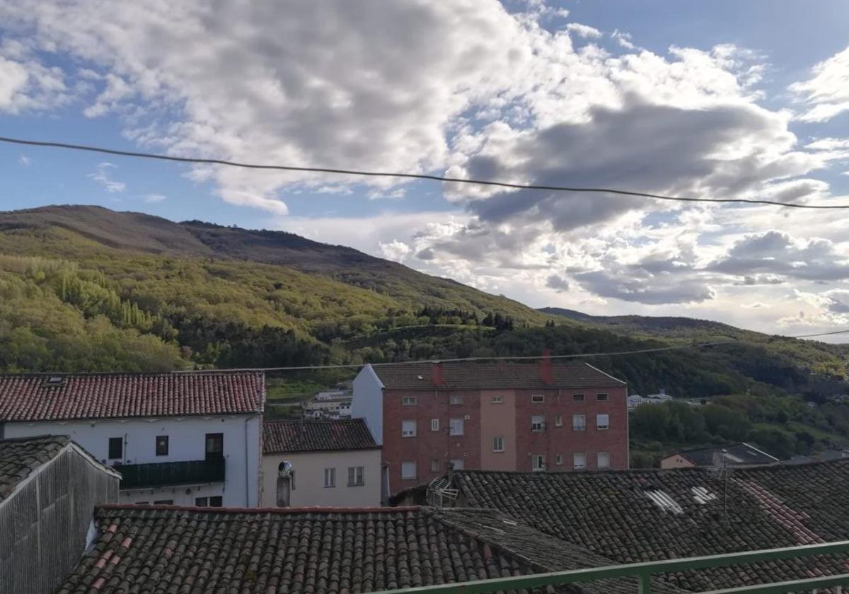 Vistas desde la terraza de la casa a la venta en Béjar.