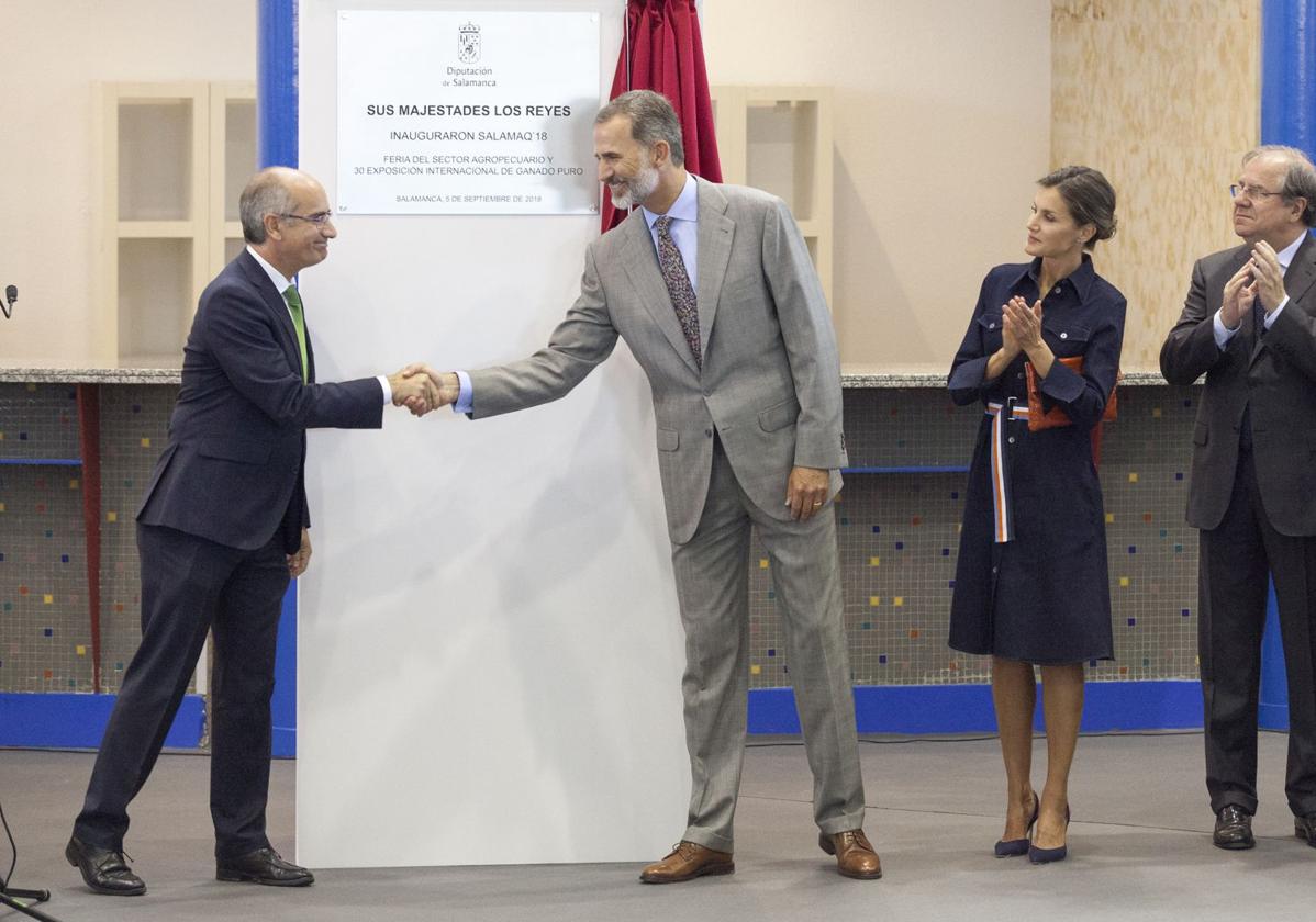 Los Reyes de España inauguran la Feria Salamaq 2018.