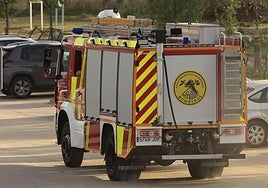 Imagen de archivo de un camión de bomberos en Salamanca.