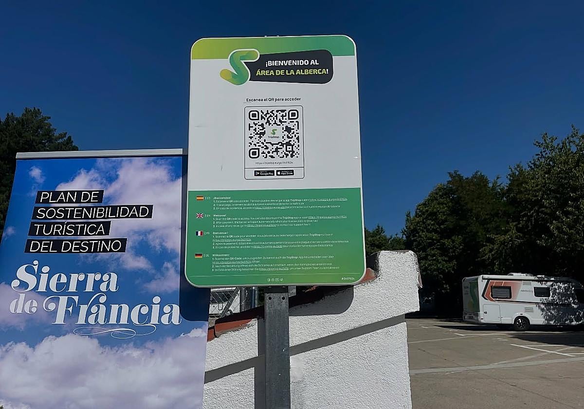 El nuevo espacio para autocaravanas en la Sierra de Francia.