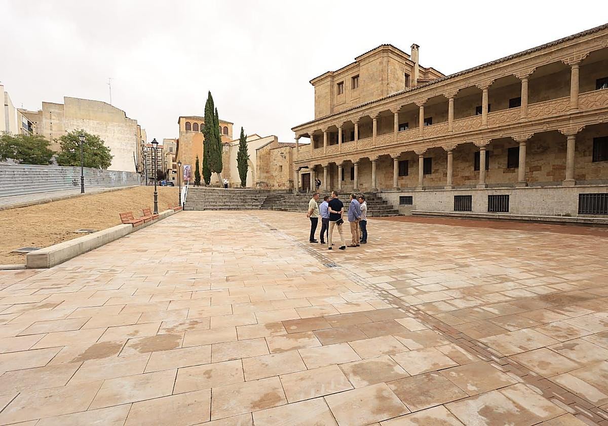 La plaza de San Román en Salamanca con las obras finalizadas.