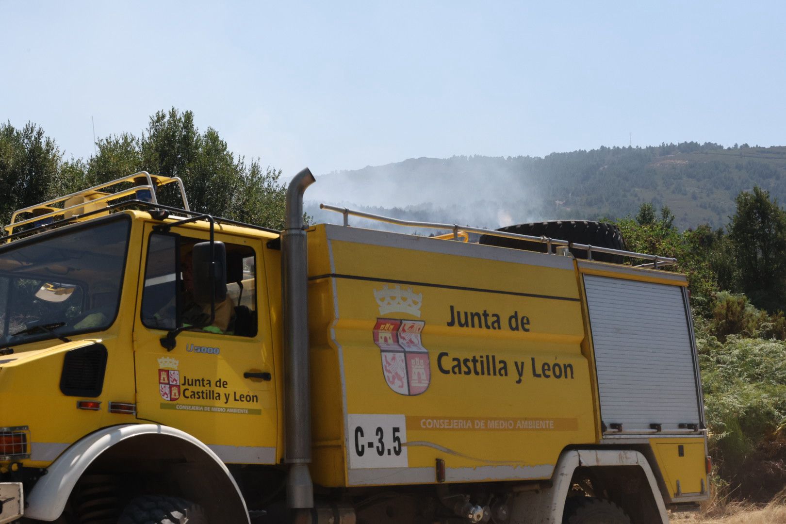 Las imágenes del incendio en La Alberca