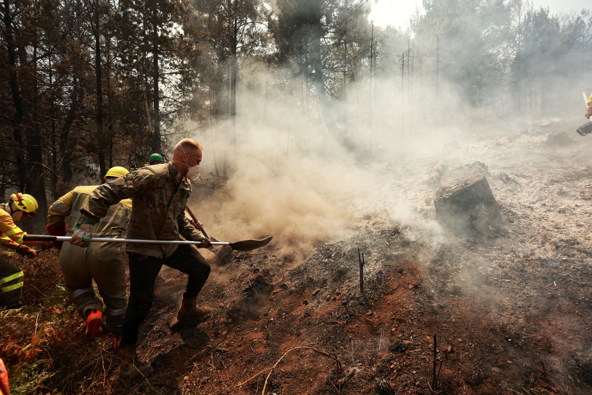 Las imágenes del incendio en La Alberca