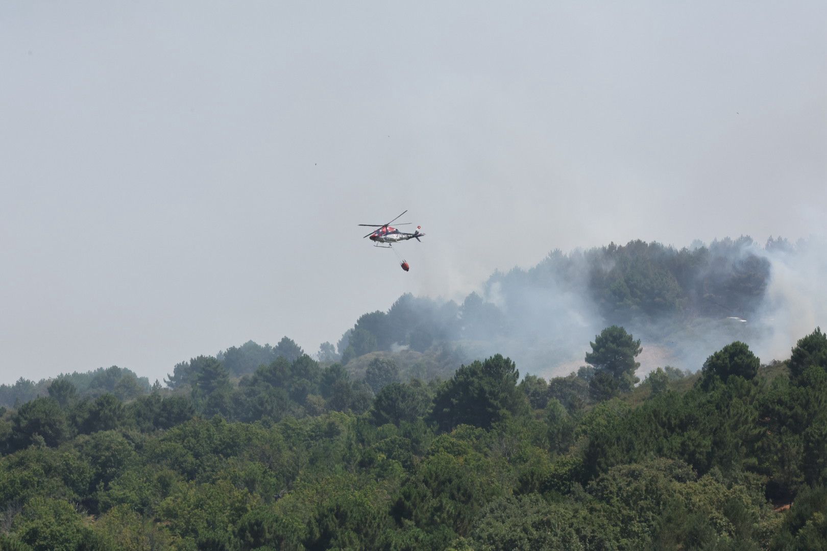 Las imágenes del incendio en La Alberca