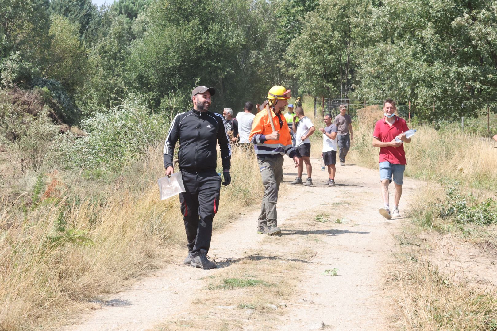 Las imágenes del incendio en La Alberca