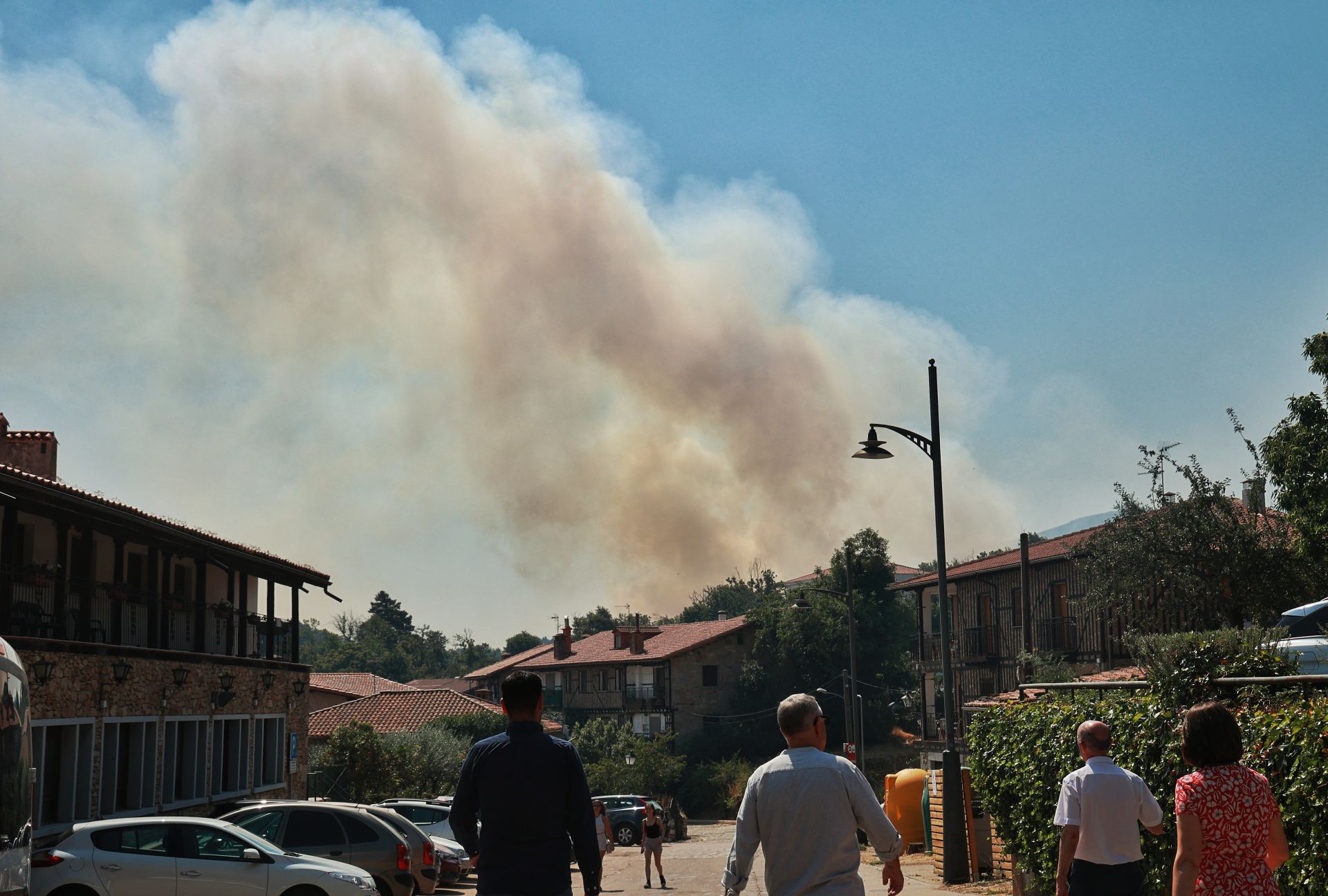 Las imágenes del incendio en La Alberca