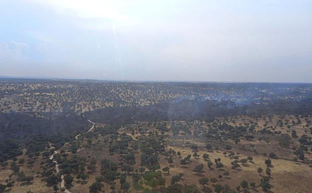 Incendio en Cipérez (Salamanca).