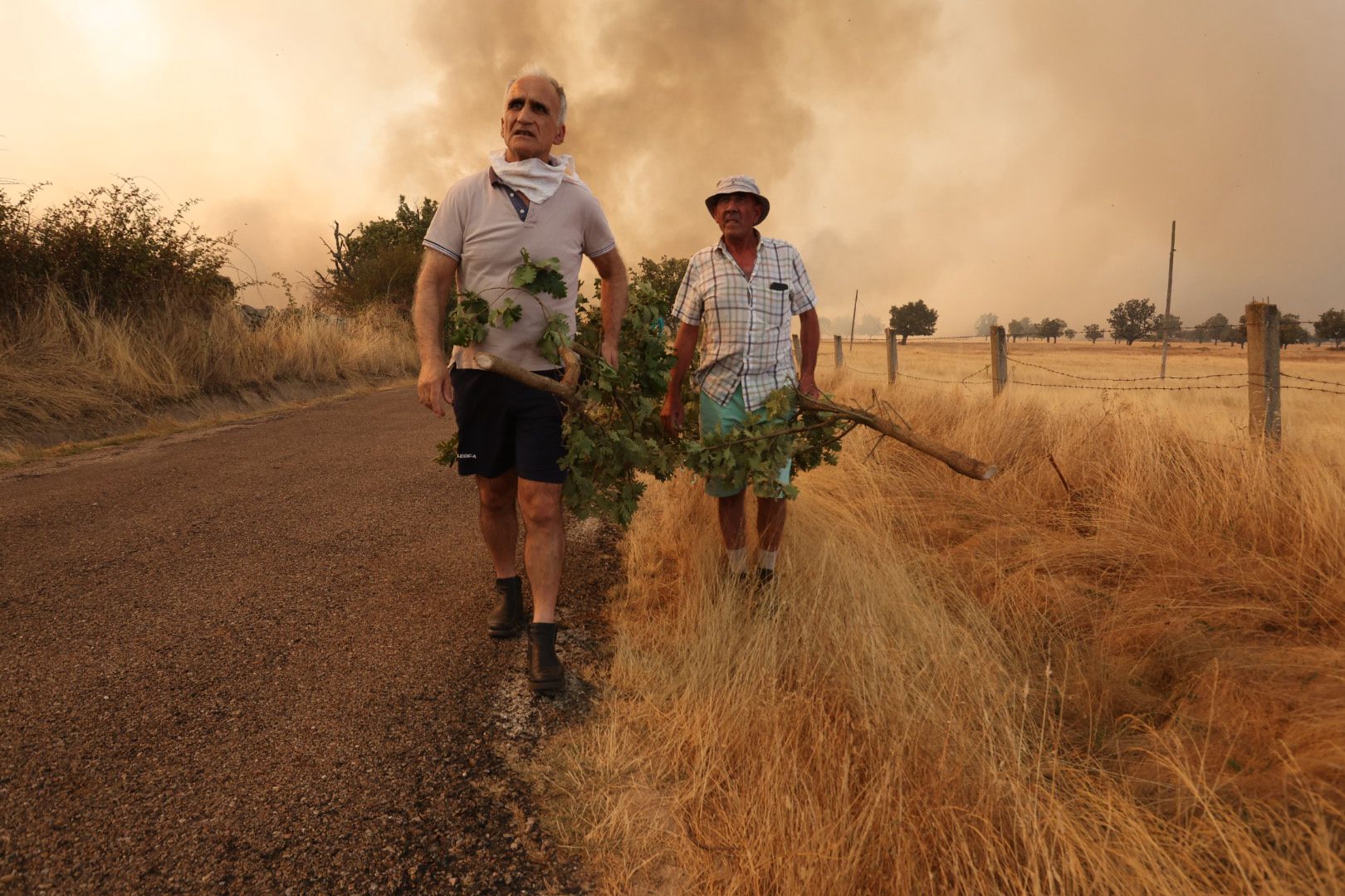 El incendio de Cipérez, en imágenes