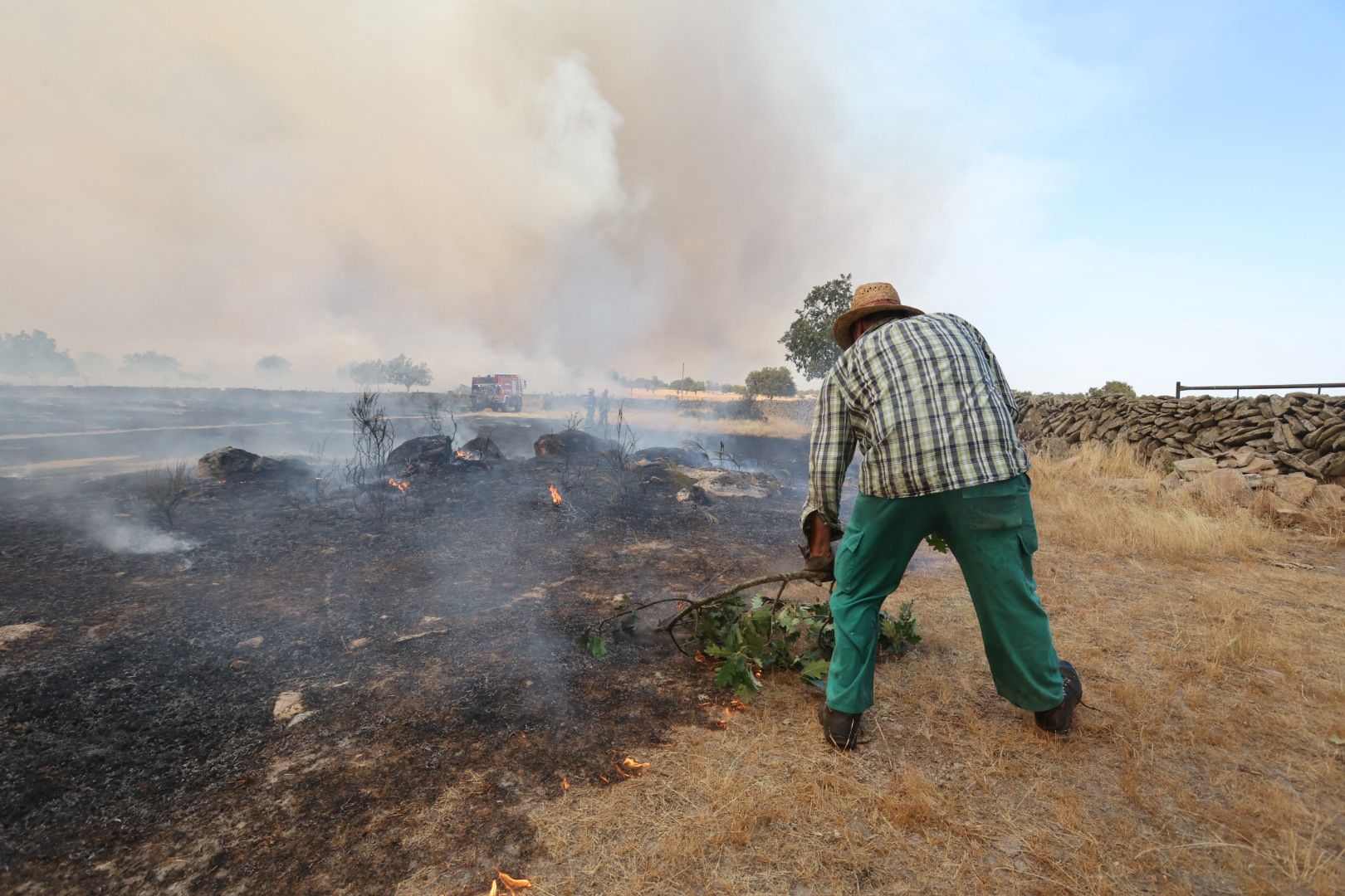 El incendio de Cipérez, en imágenes
