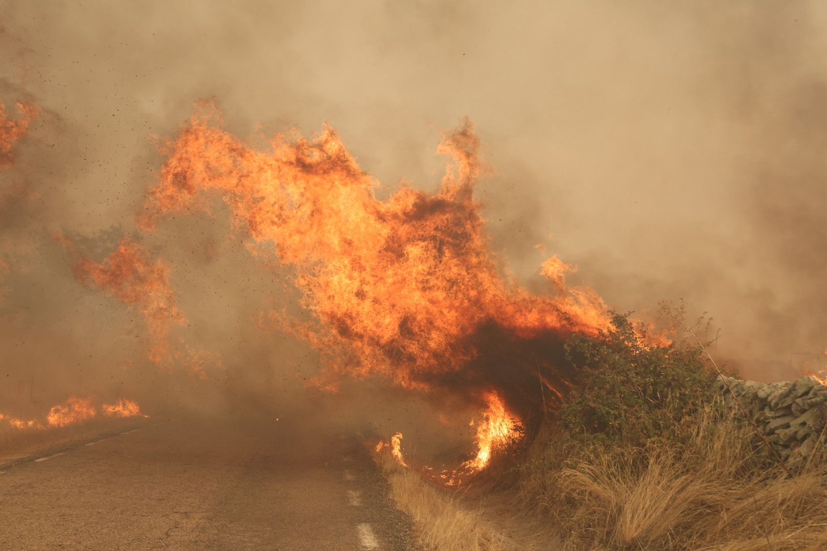 El incendio de Cipérez, en imágenes