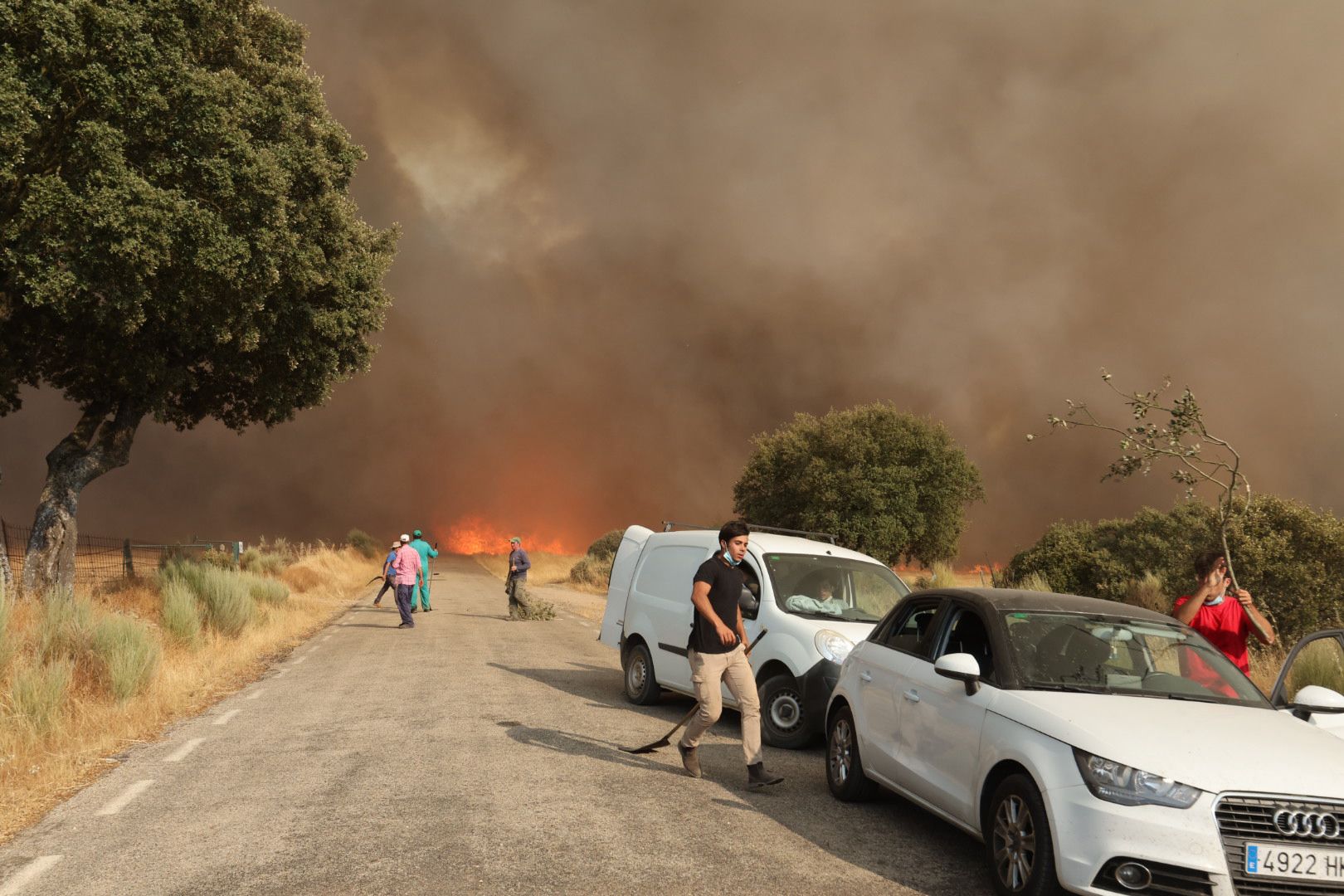 El incendio de Cipérez, en imágenes