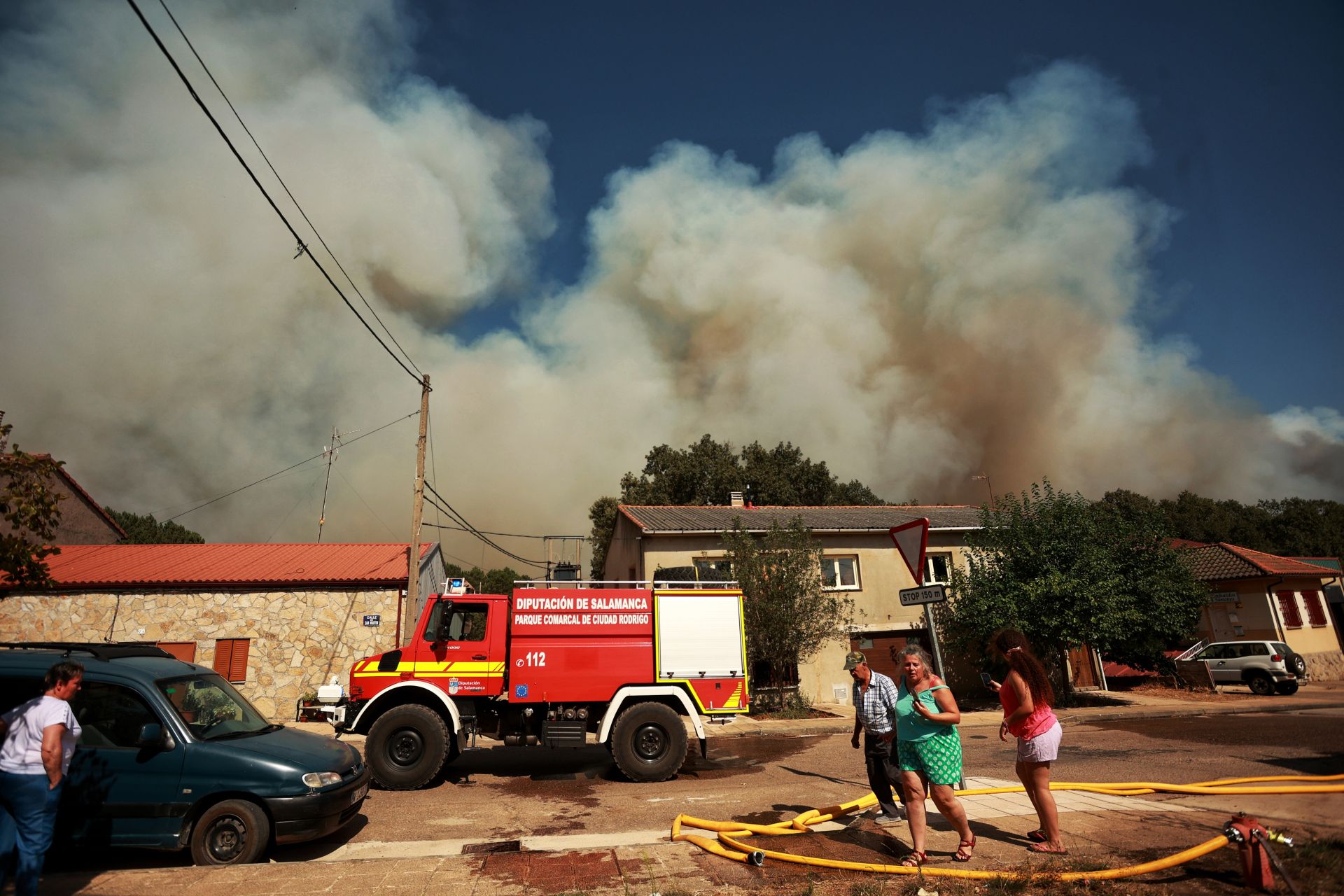 El incendio de El Payo de Salamanca, en imágenes
