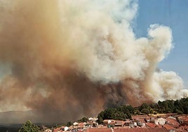 Incendio de El Payo en Salamanca.
