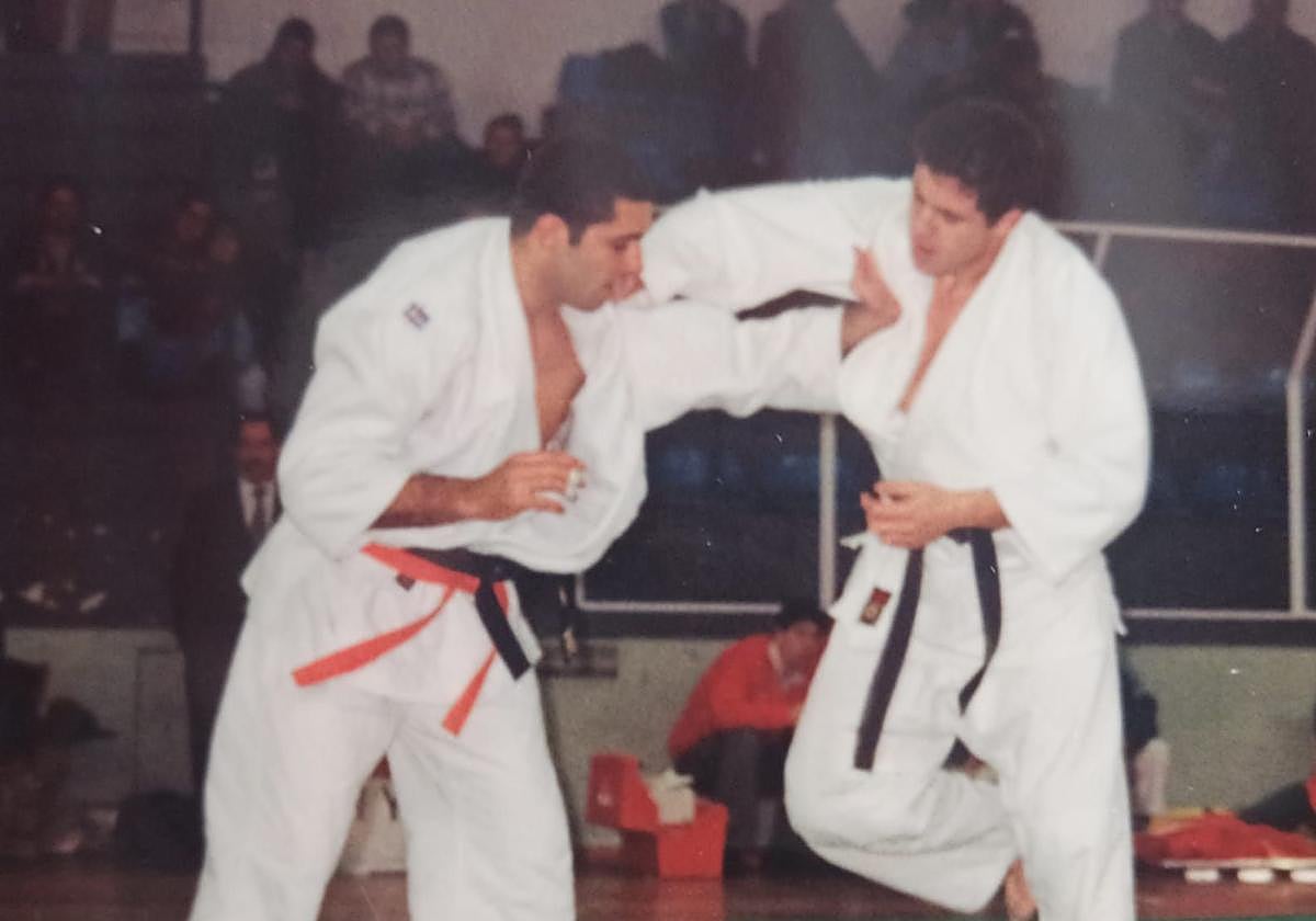 Joaquín Cidoncha (izda.), en la Final del Trofeo Internacional de Salamanca.