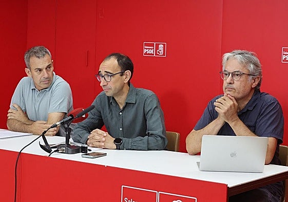 De izquierda a derecha, Miguel Ángel Luengo, David Serrada y Fernando Rubio.