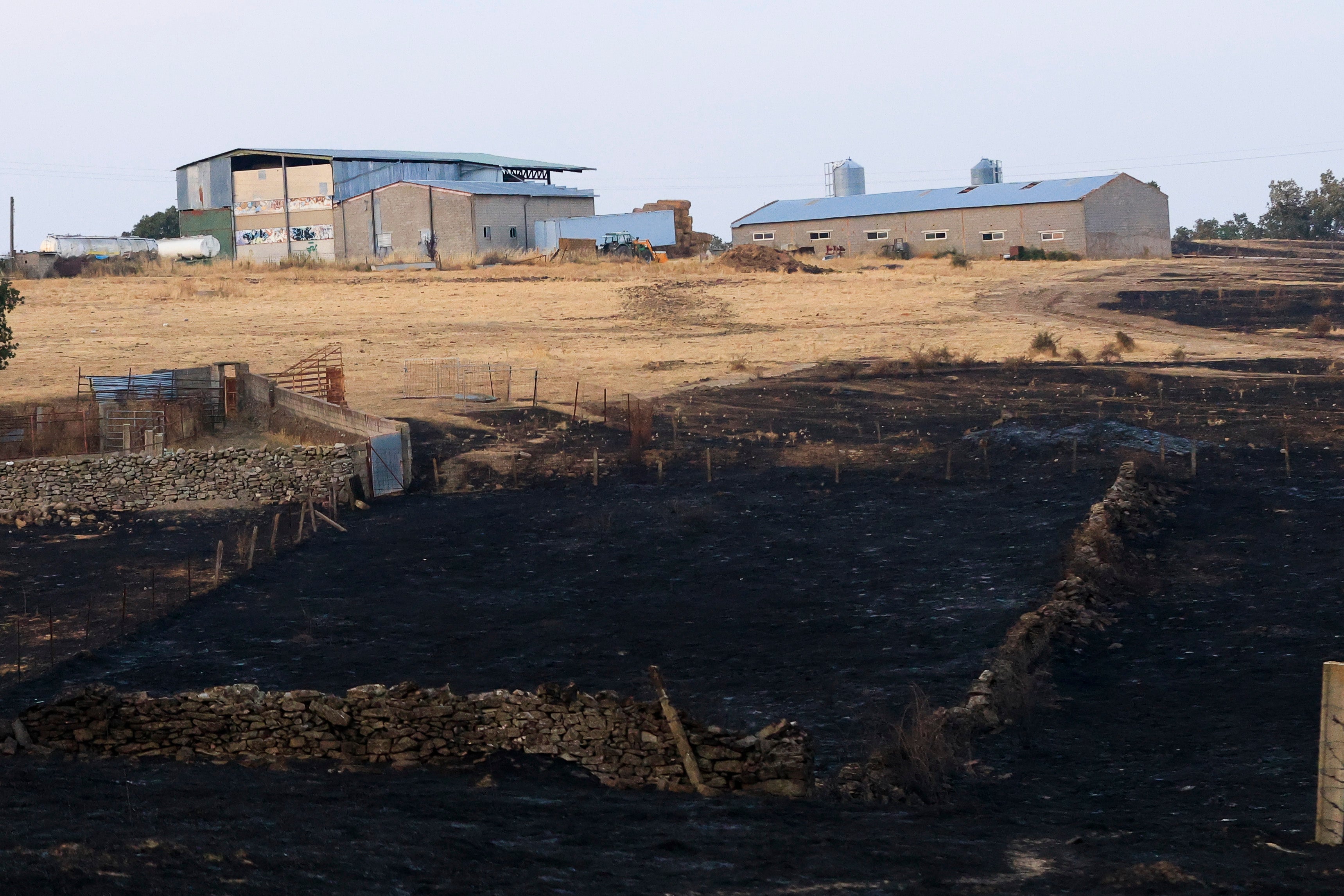 En imágenes, el rastro negro del mayor incendio de la provincia de Salamanca
